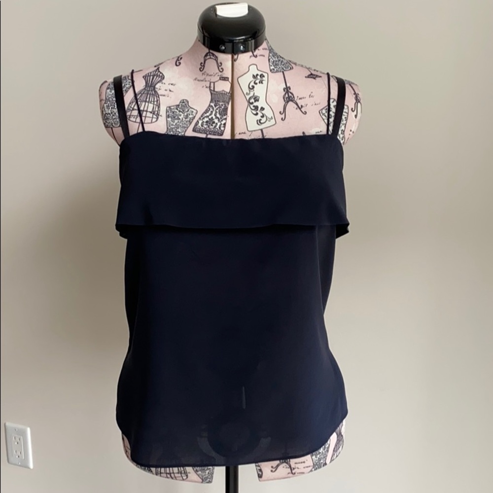 Navy Silk Club Monaco Camisole
